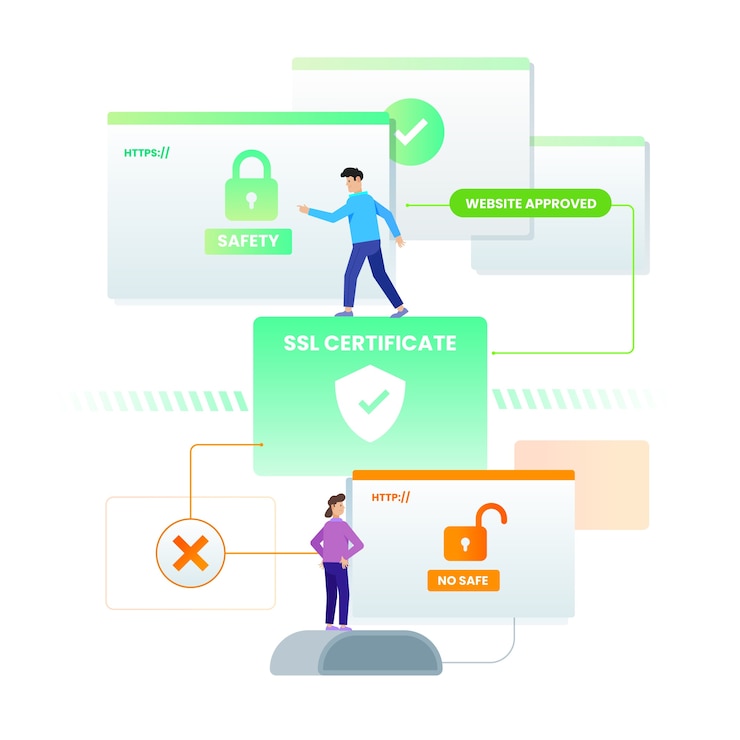 Vettore gratuito illustrazione gradiente ssl