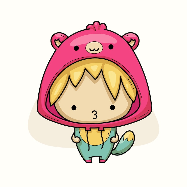 Vettore gratuito illustrazione kawaii disegnata a mano da kawaii