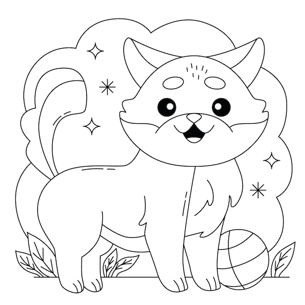 Illustrazione kawaii disegnata a mano