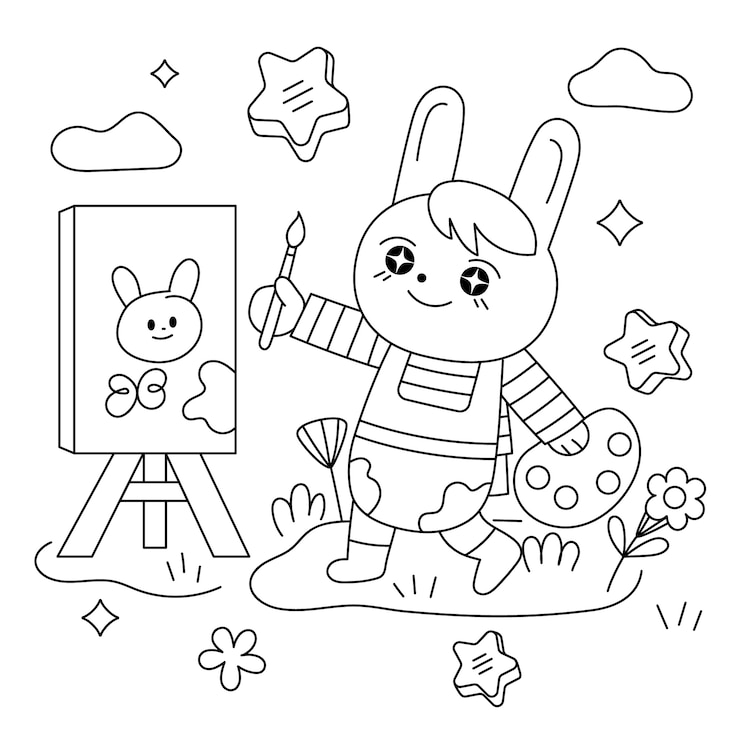 Vettore gratuito illustrazione kawaii disegnata a mano