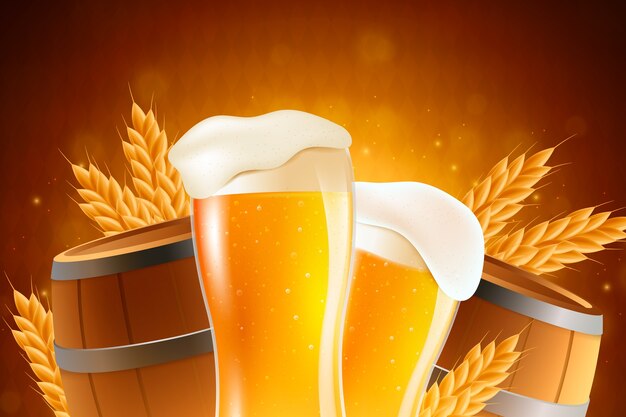 Illustrazione per la celebrazione della giornata internazionale della birra