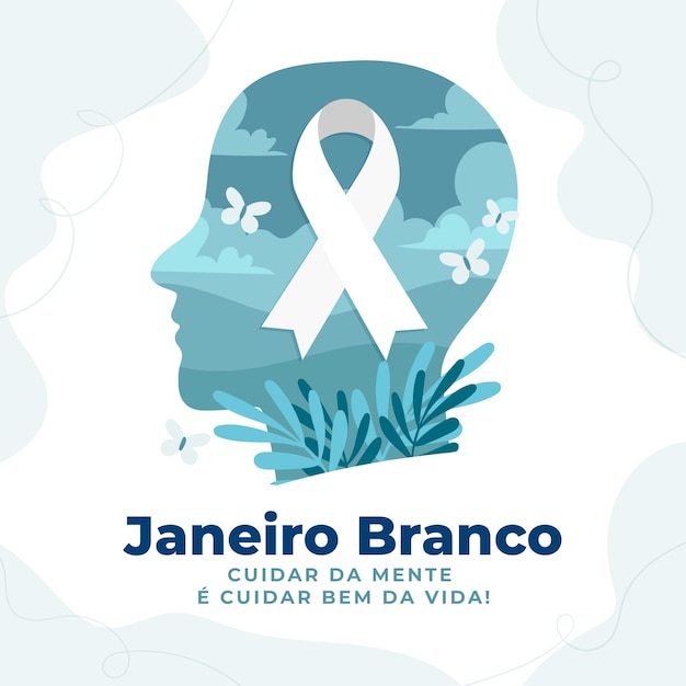 Illustrazione piana di janeiro branco