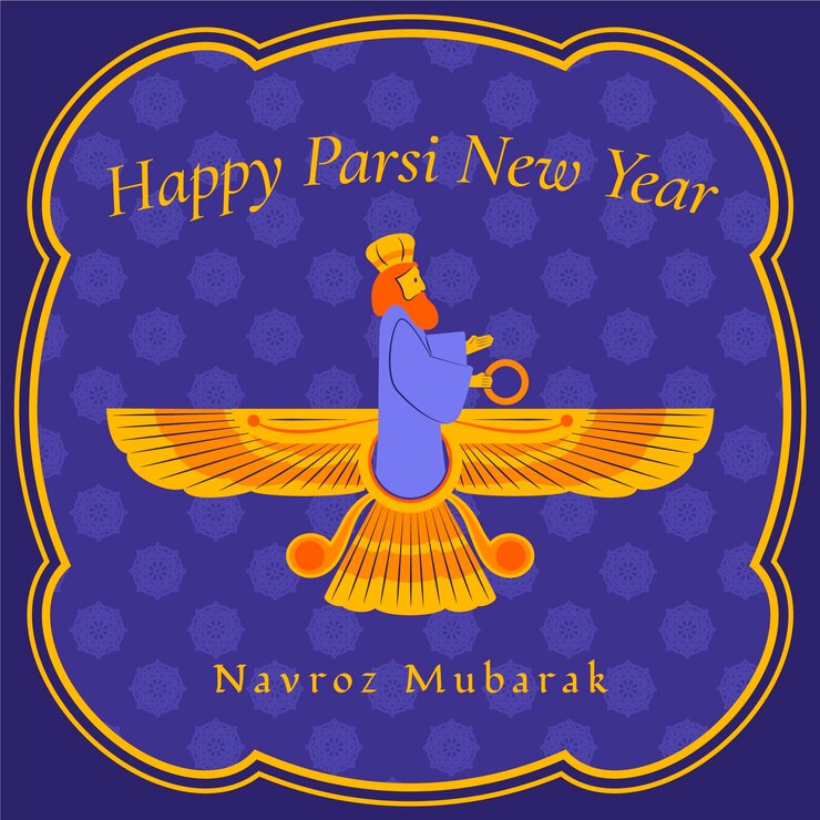 Vettore gratuito illustrazione piatta del nuovo anno di parsi