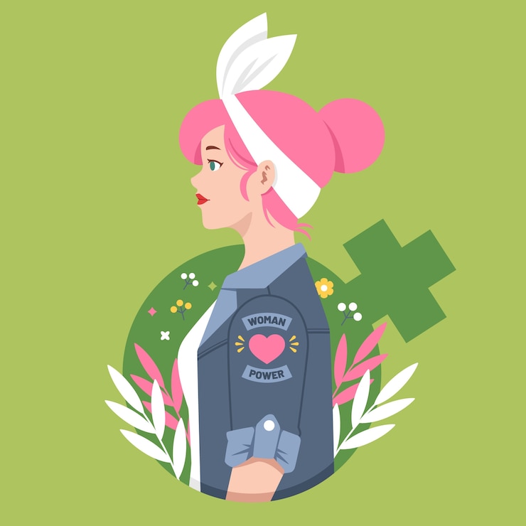 Vettore gratuito illustrazione piatta per la celebrazione della festa della donna