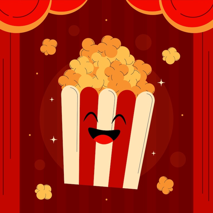 Vettore gratuito illustrazione piatta per la giornata nazionale dei popcorn