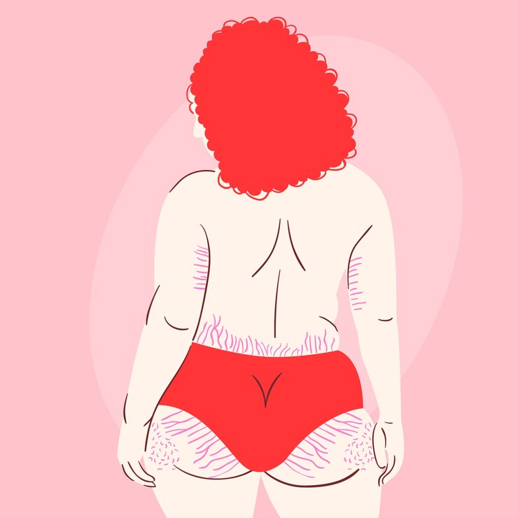 Vettore gratuito illustrazione positiva del corpo disegnata a mano