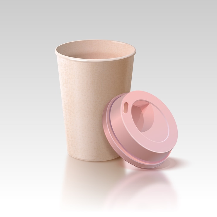 Vettore gratuito illustrazione realistica della tazza di eco