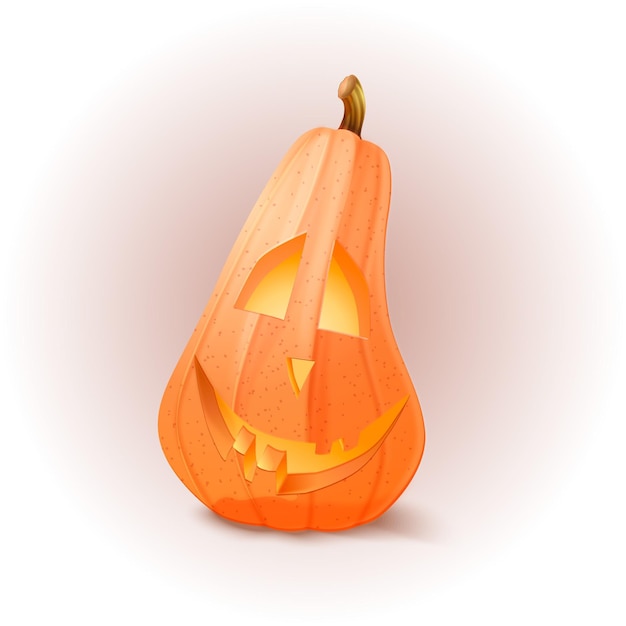 Illustrazione realistica della zucca di halloween