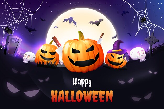 Illustrazione realistica di Halloween