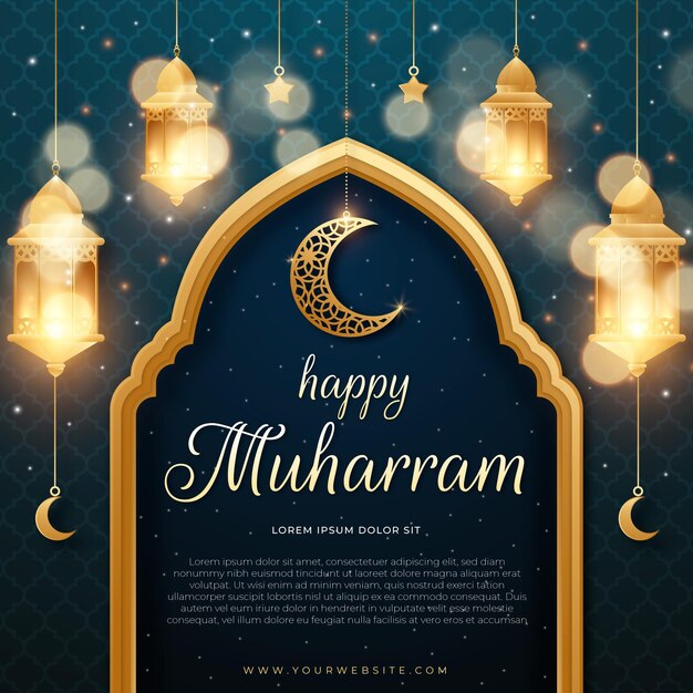 Illustrazione realistica di muharram