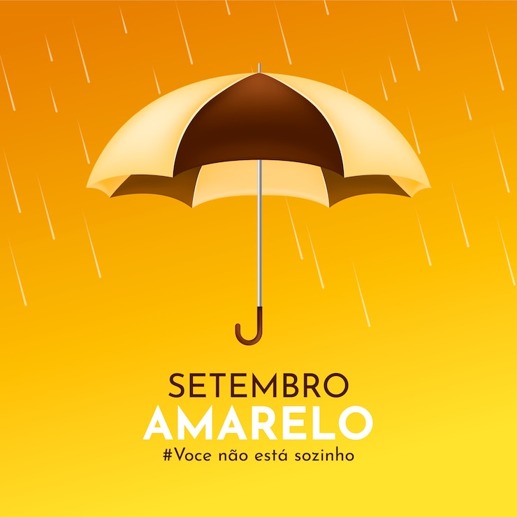 Vettore gratuito illustrazione realistica per il mese brasiliano di prevenzione del suicidio