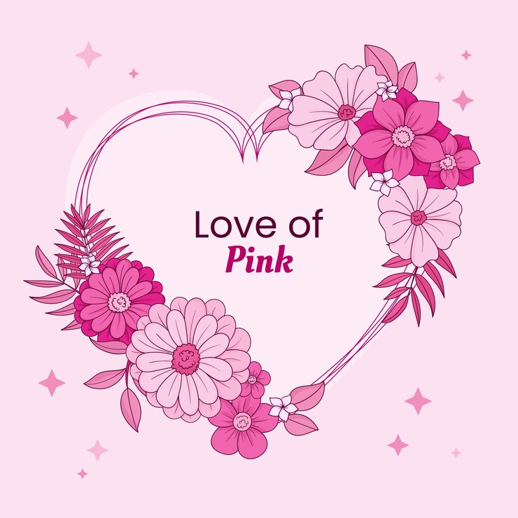 Vettore gratuito illustrazione rosa caldo disegnata a mano