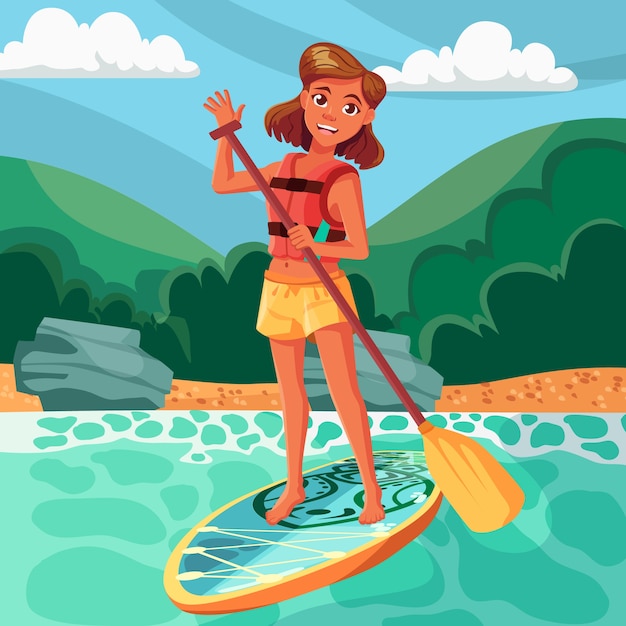 Illustrazione sup disegnata a mano