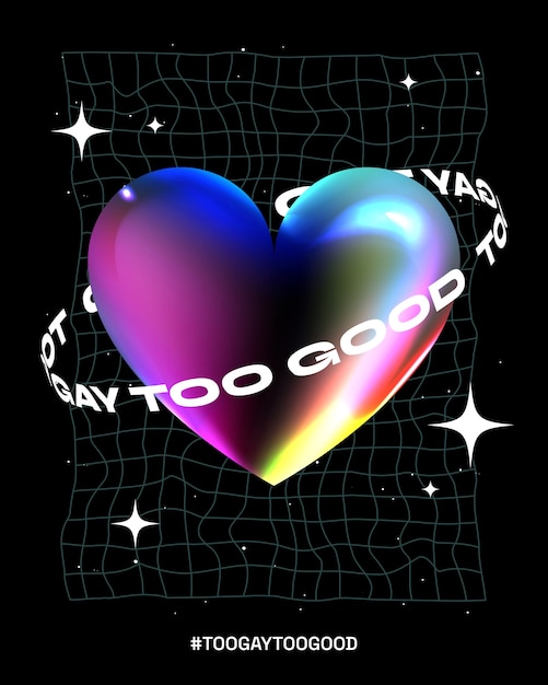 Illustrazione verticale piatta troppo gay troppo buona