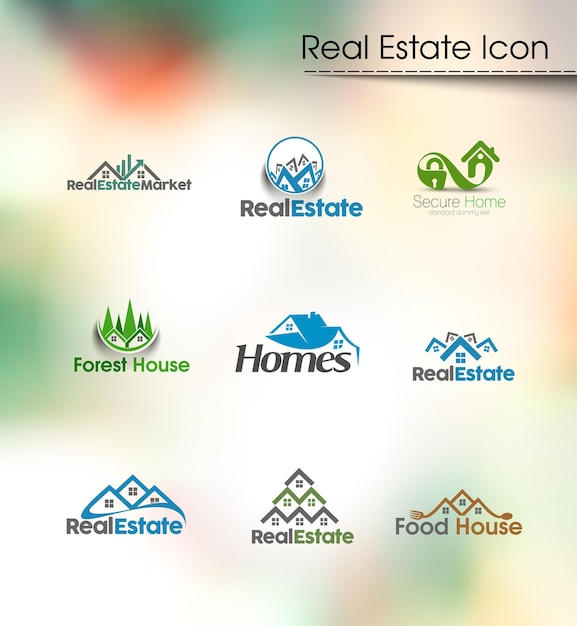 Illustrazione vettoriale del logo immobiliare