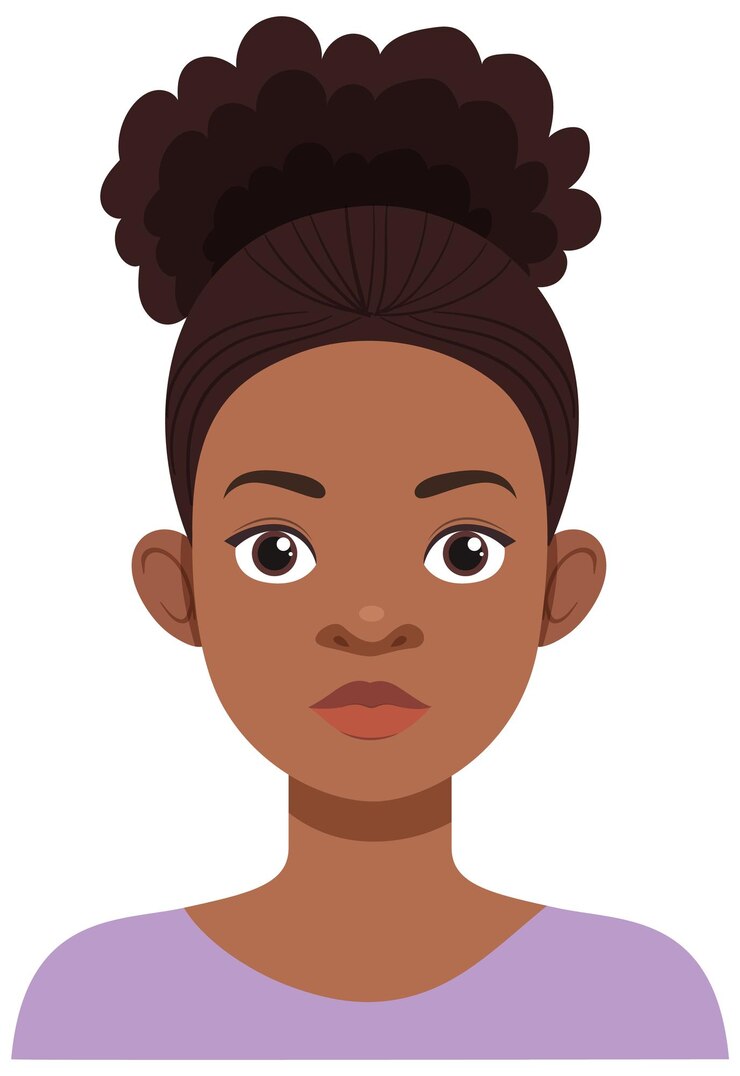 Vettore gratuito illustrazione vettoriale dell'avatar femminile