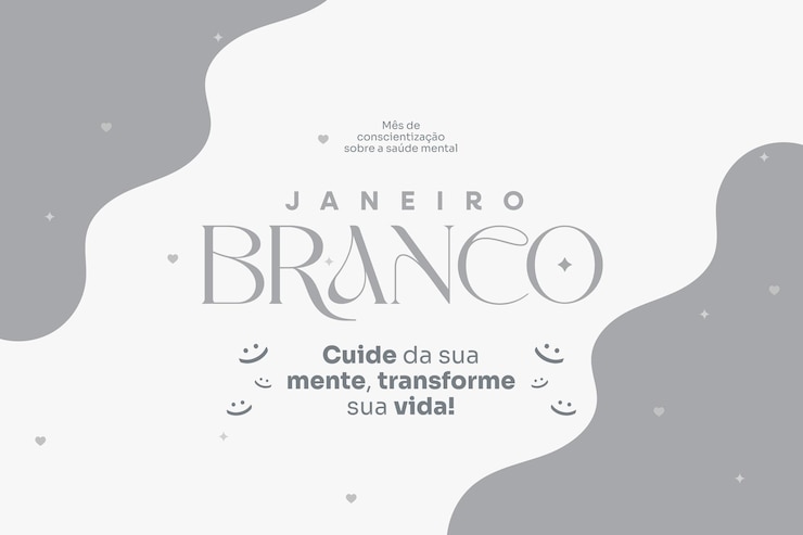 Vettore gratuito illustrazione vettoriale della campagna di gennaio bianco