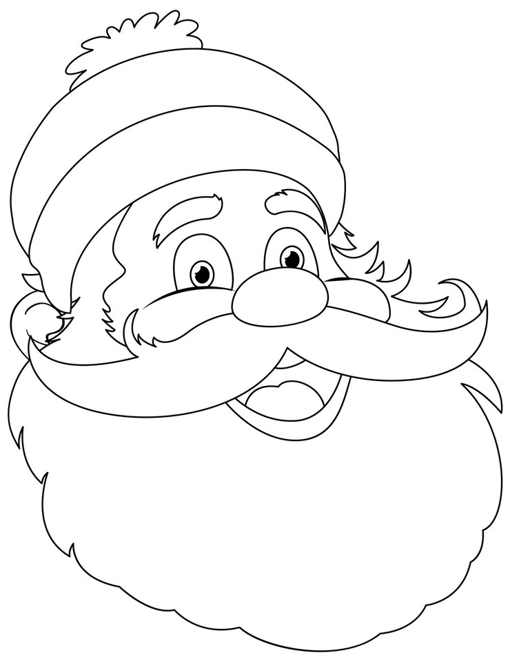 Vettore gratuito illustrazione vettoriale di babbo natale