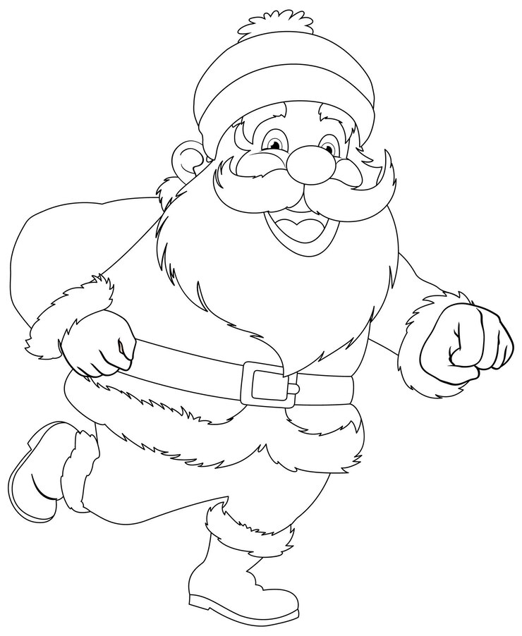 Vettore gratuito illustrazione vettoriale di babbo natale
