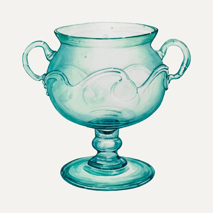 Vettore gratuito illustrazione vettoriale vintage brocca blu, remixata dall'opera d'arte di giacinto capelli