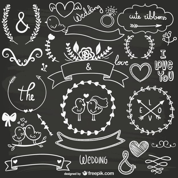 In bianco e nero ornamenti carino