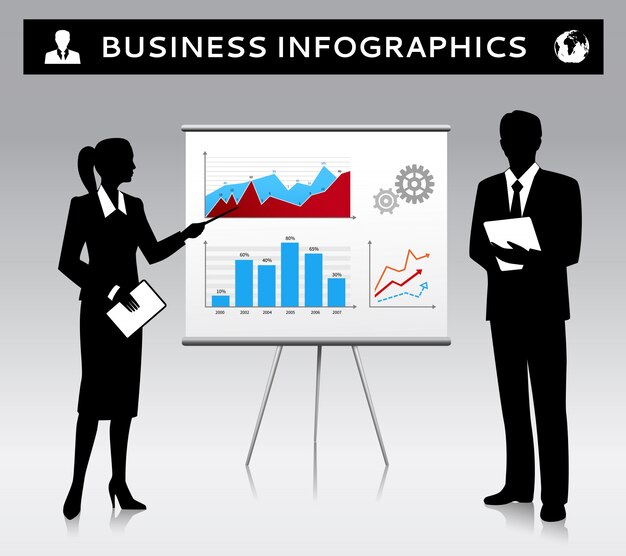 infografica commerciali sfondo di progettazione