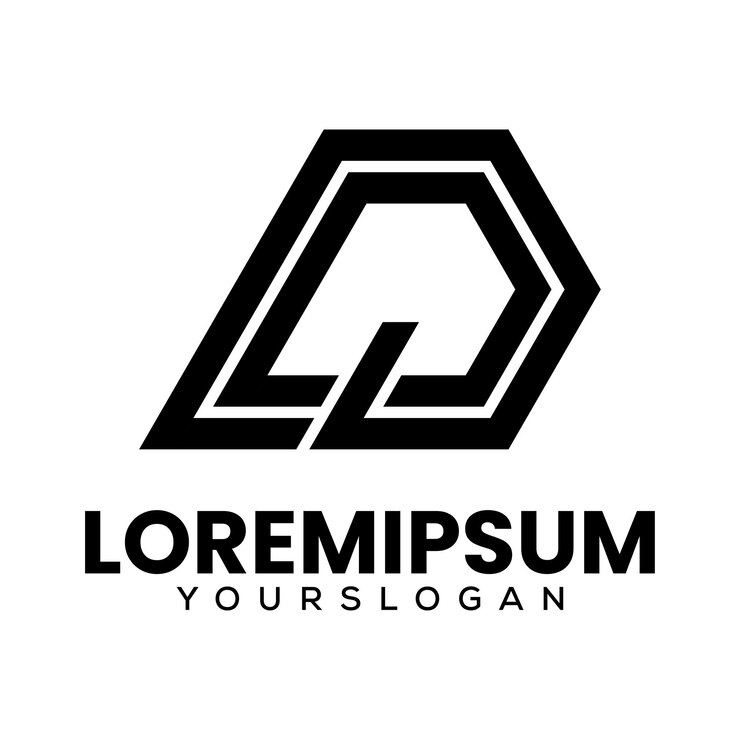 Vettore gratuito iniziali d design creativo del logo