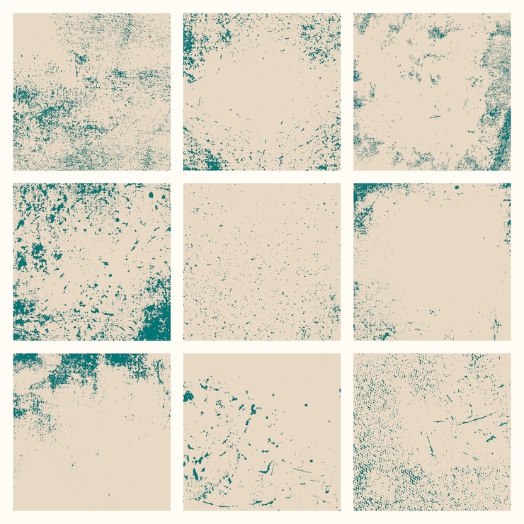 Vettore gratuito insieme di struttura afflitto grunge beige
