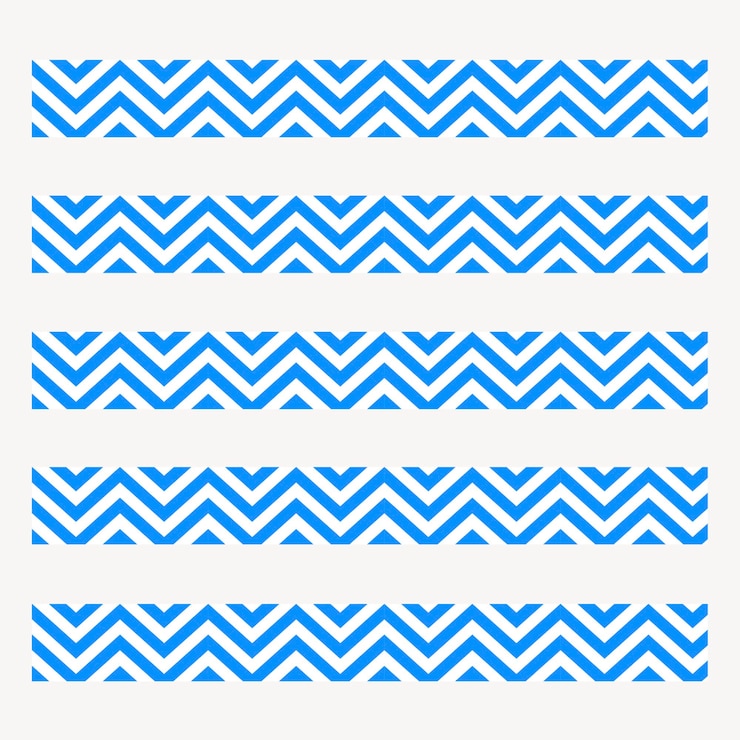 Vettore gratuito insieme senza cuciture di vettore dell'illustratore della spazzola di zig zag
