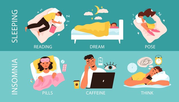 Insonnia e concetto di design del sonno