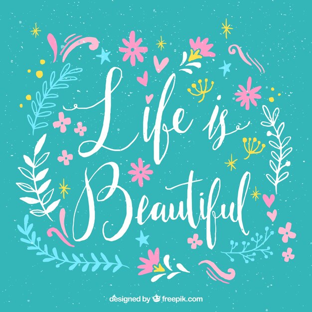 Inspirational lettering sfondo
