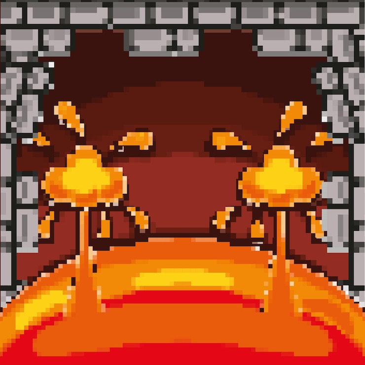 Vettore gratuito interfaccia pixel di gioco