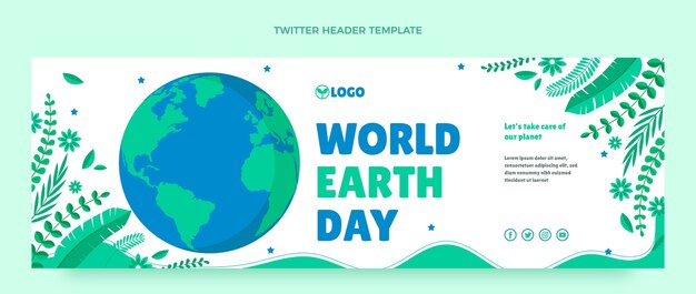 Intestazione twitter della giornata della terra piatta