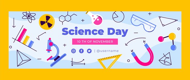 Intestazione Twitter Twitch per la scienza e la ricerca