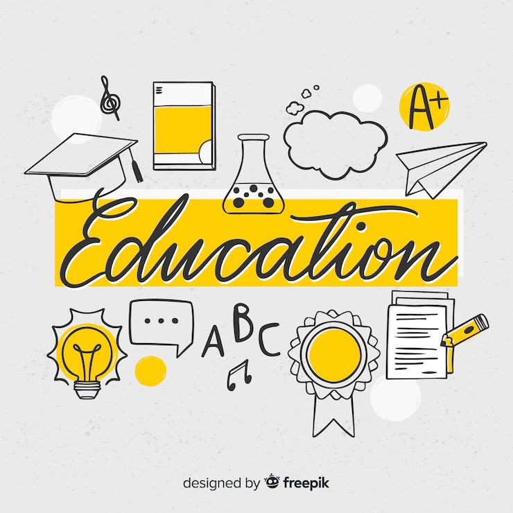 Vettore gratuito iscrizione educazione