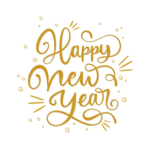 Iscrizione felice anno nuovo 2020