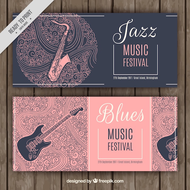 Jazz e Blues Festival striscioni