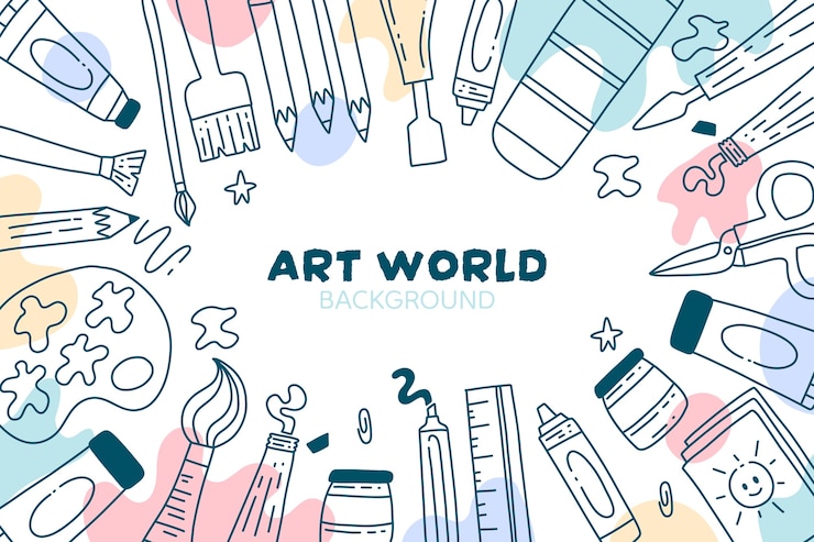 Vettore gratuito l&#39;arte fornisce lo sfondo