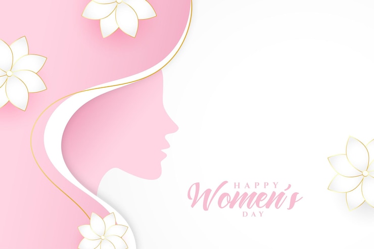 Vettore gratuito l'elegante evento per la festa della donna desidera il design della carta