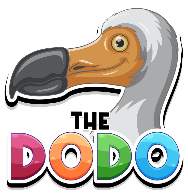 Vettore gratuito l'icona del fumetto dell'uccello dodo
