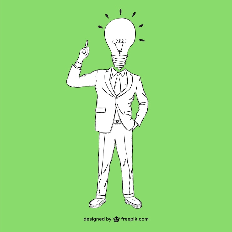 Vettore gratuito l&#39;uomo con il concetto idea