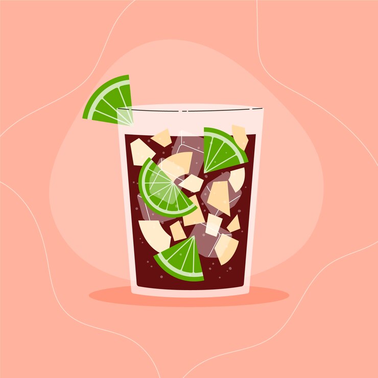 Vettore gratuito la deliziosa bevanda rinfrescante sangria illustrata