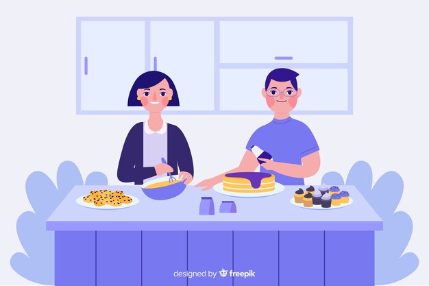 La gente cucina