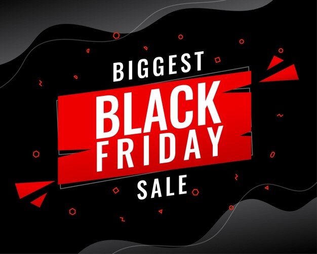 La più grande vendita del Black Friday offre uno sfondo promozionale