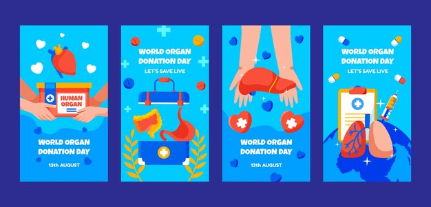 La raccolta di storie di Instagram per la giornata mondiale della donazione di organi
