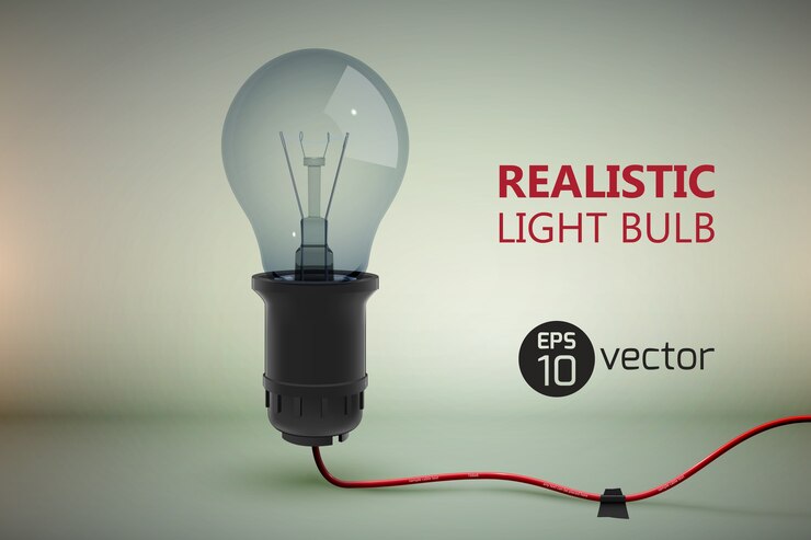 Vettore gratuito lampadina elettrica