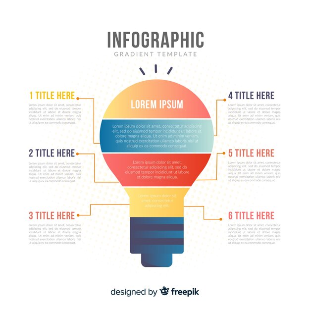 Lampadina infografica