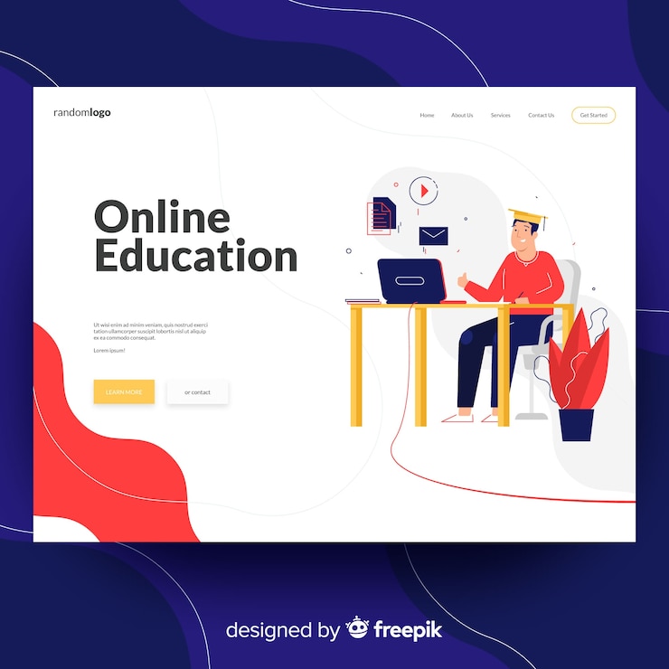Vettore gratuito landing page