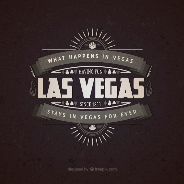 Vettore gratuito las vegas epoca distintivo