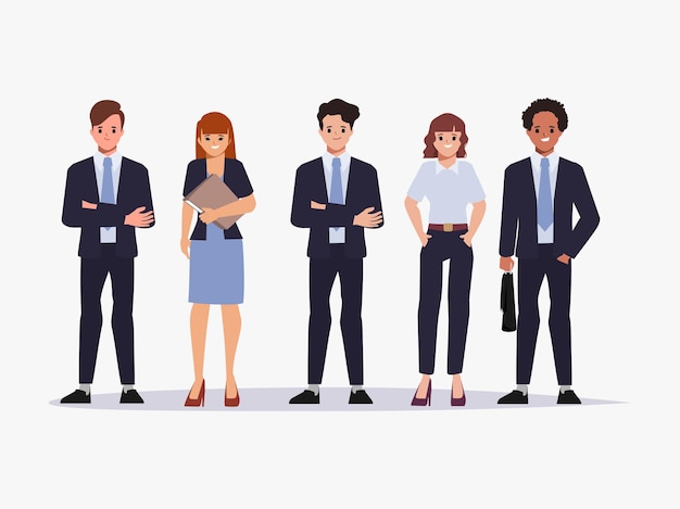 Lavoro di squadra della gente di affari in vestiti del vestito